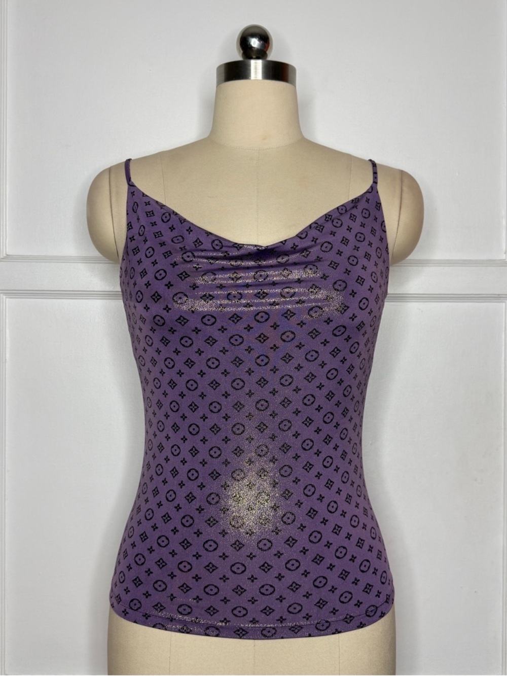 Purple logomania cami